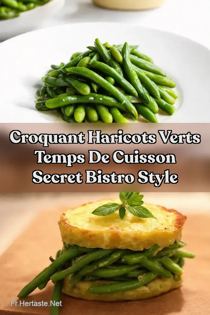 Croquant Haricots Verts Temps de Cuisson Secret Bistro Style