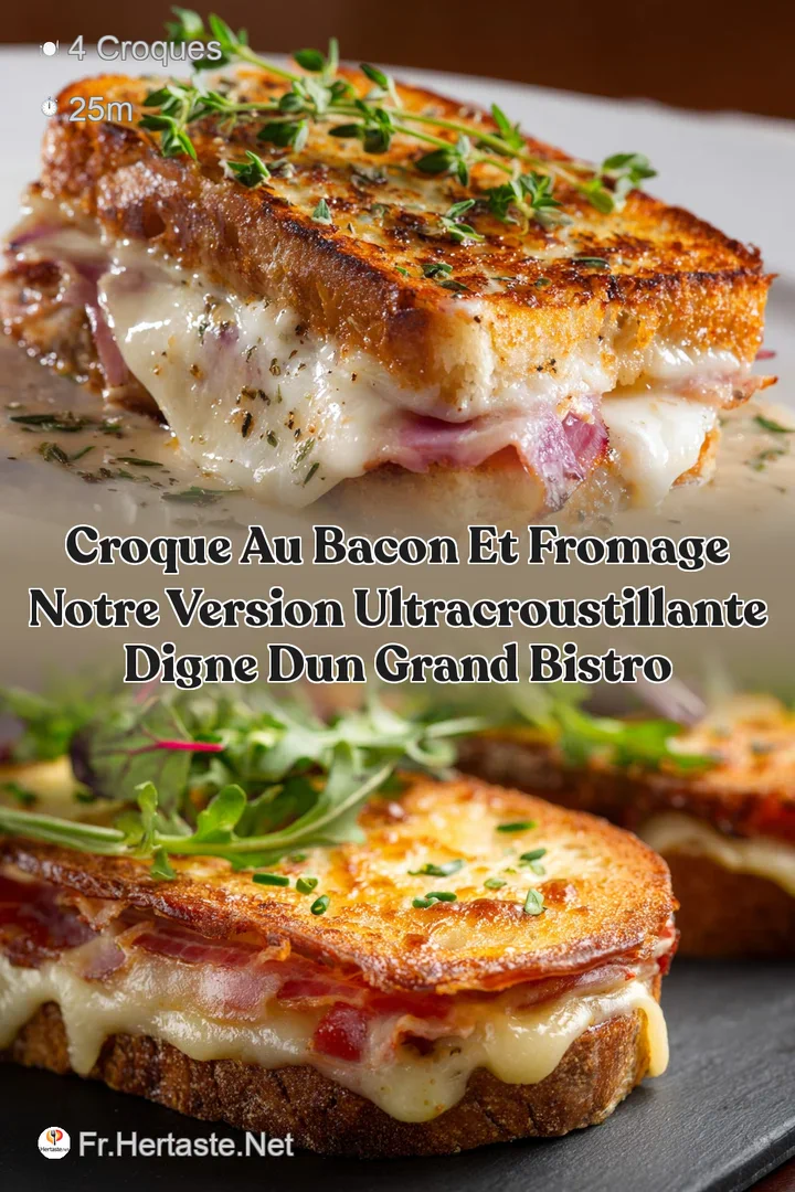 Croque au bacon et fromage Notre version ultracroustillante digne dun grand bistro