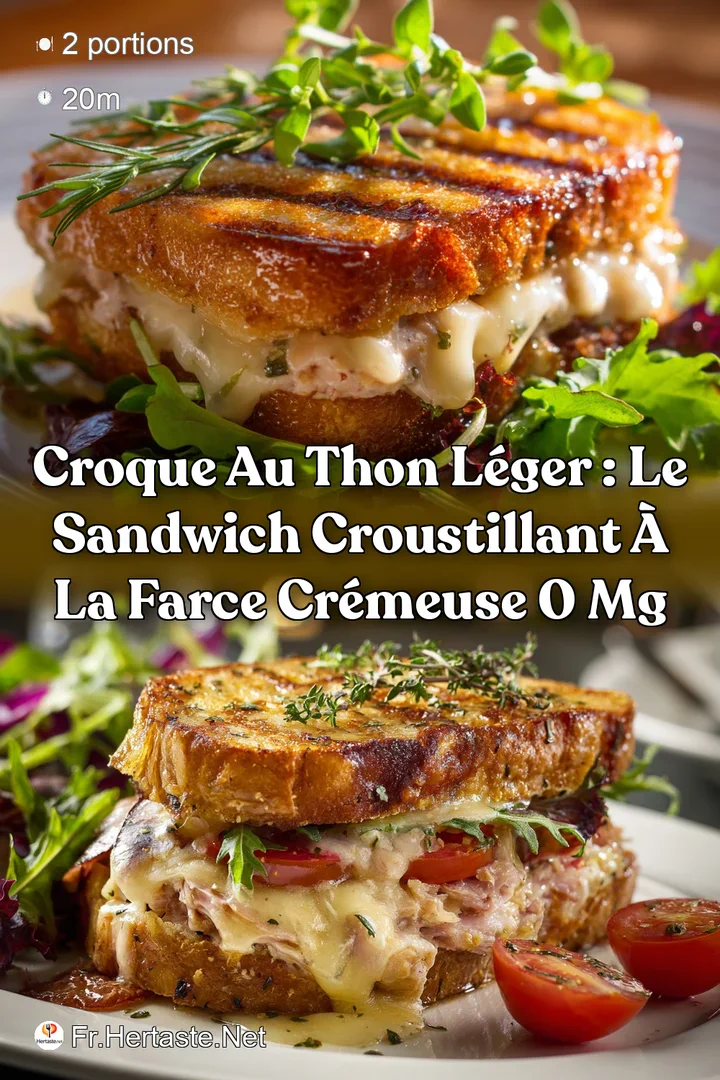 Croque au Thon L&eacute;ger : Le Sandwich Croustillant &agrave; la Farce Cr&eacute;meuse 0 MG