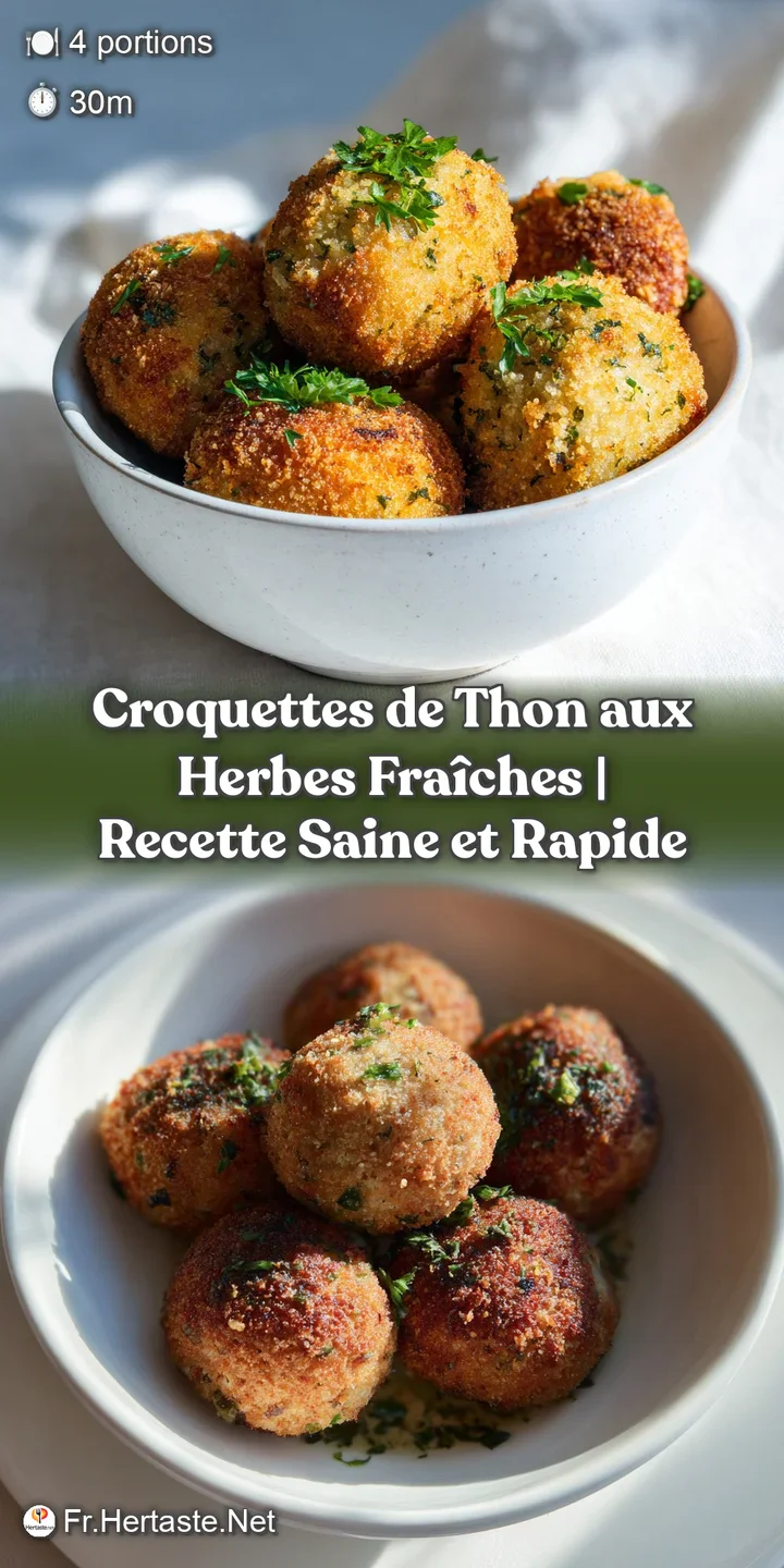 A close-up of a single, hot tuna croquette, its crunchy exterior revealing a tender, herb-flecked interior.