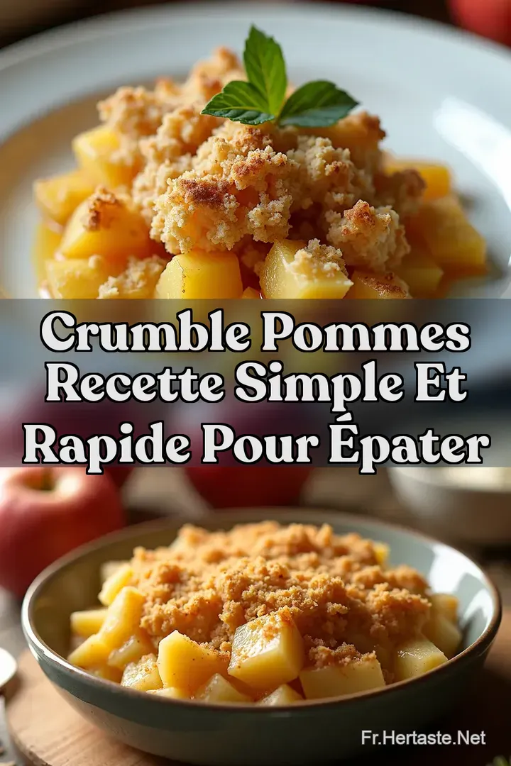 Crumble Pommes Recette Simple et Rapide pour &Eacute;pater