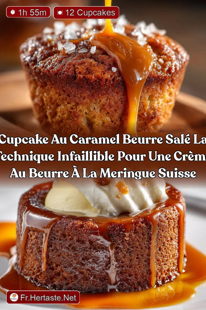 Cupcake au Caramel Beurre Sal&eacute; La technique infaillible pour une Cr&egrave;me au Beurre &agrave; la Meringue Suisse