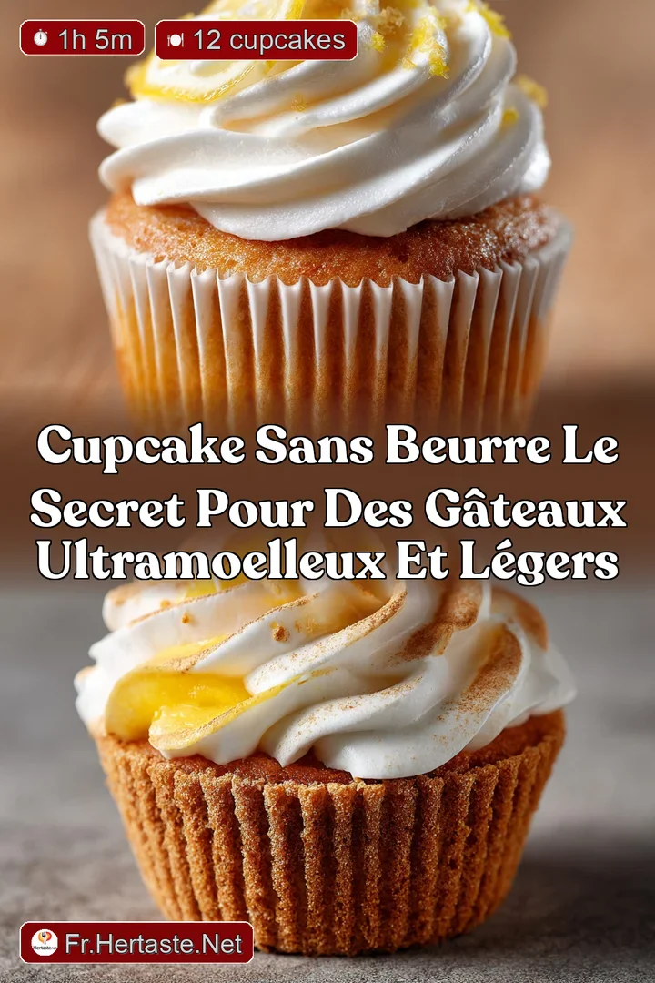 Cupcake sans beurre Le secret pour des g&acirc;teaux ultramoelleux et l&eacute;gers
