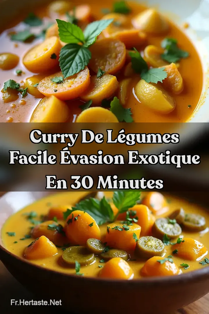Curry de L&eacute;gumes Facile &Eacute;vasion Exotique en 30 Minutes