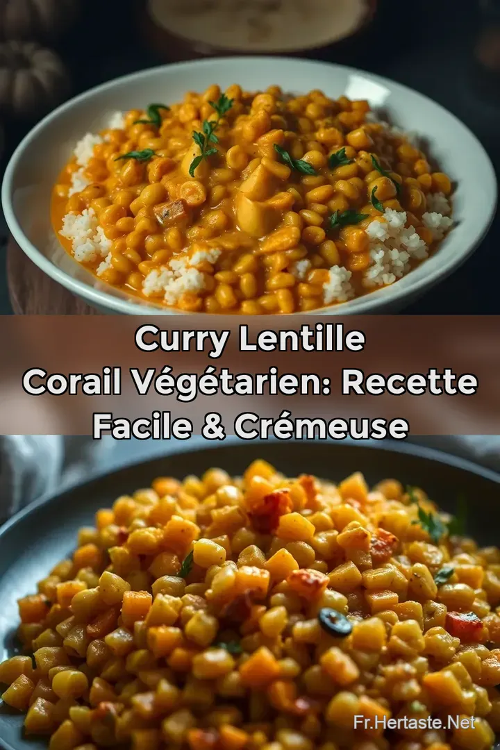 Curry Lentille Corail V&eacute;g&eacute;tarien: Recette Facile & Cr&eacute;meuse