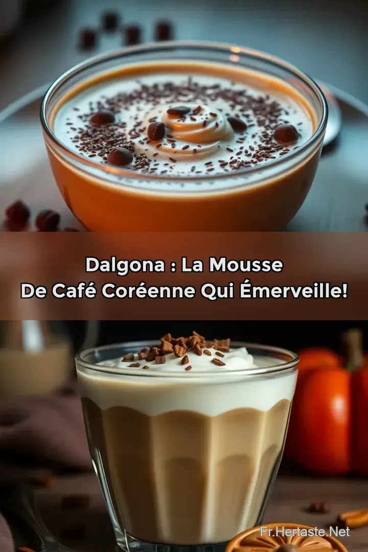 Dalgona : La Mousse de Caf&eacute; Cor&eacute;enne qui &Eacute;merveille!