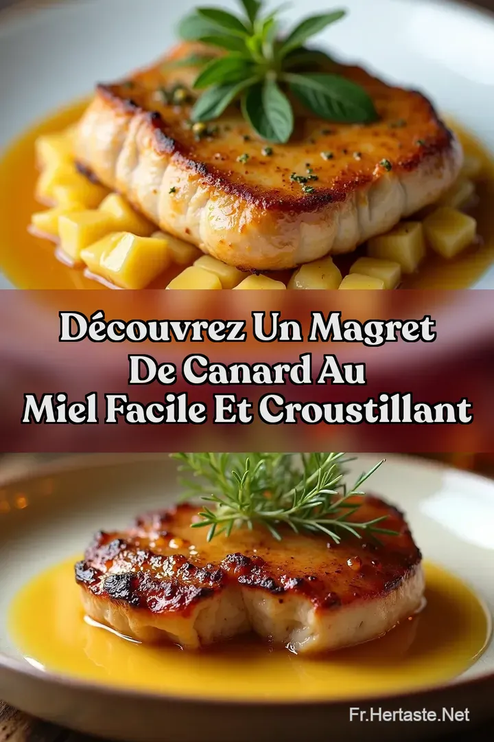 D&eacute;couvrez un Magret de Canard au Miel Facile et Croustillant