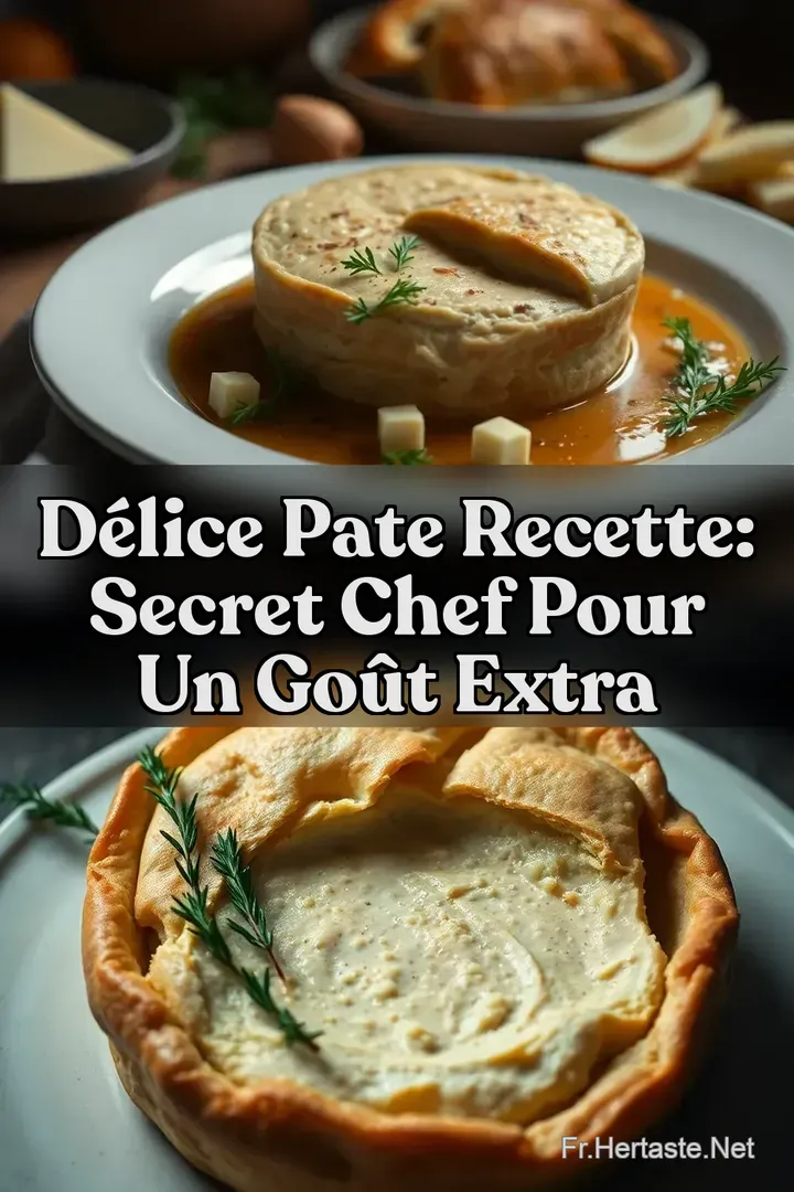 D&Eacute;LICE Pate Recette: Secret Chef pour un Go&ucirc;t Extra