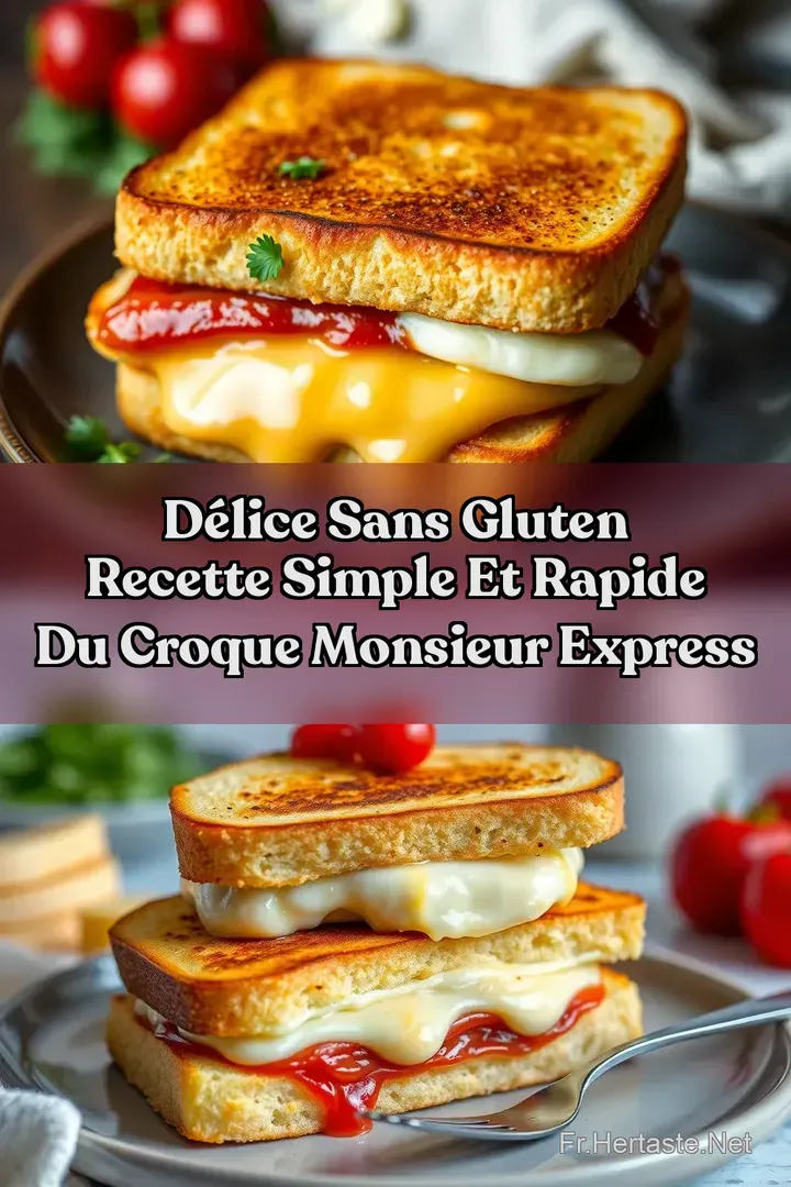 D&eacute;lice Sans Gluten Recette Simple et Rapide du Croque Monsieur Express