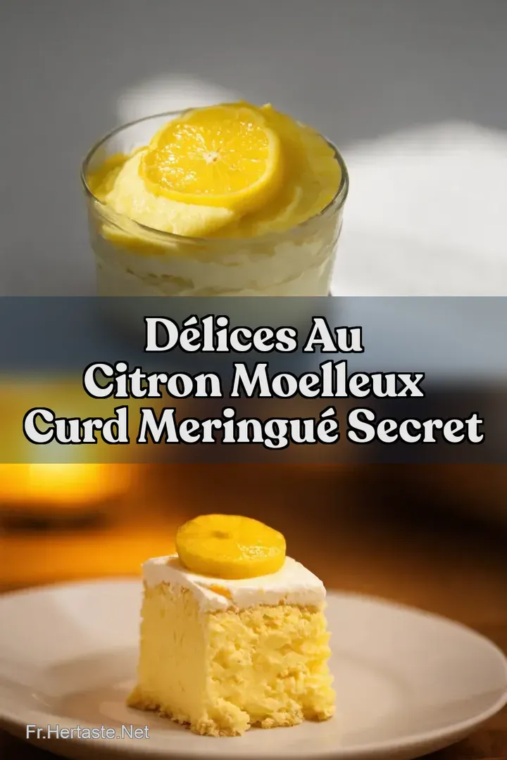 D&eacute;lices au Citron Moelleux Curd Meringu&eacute; Secret