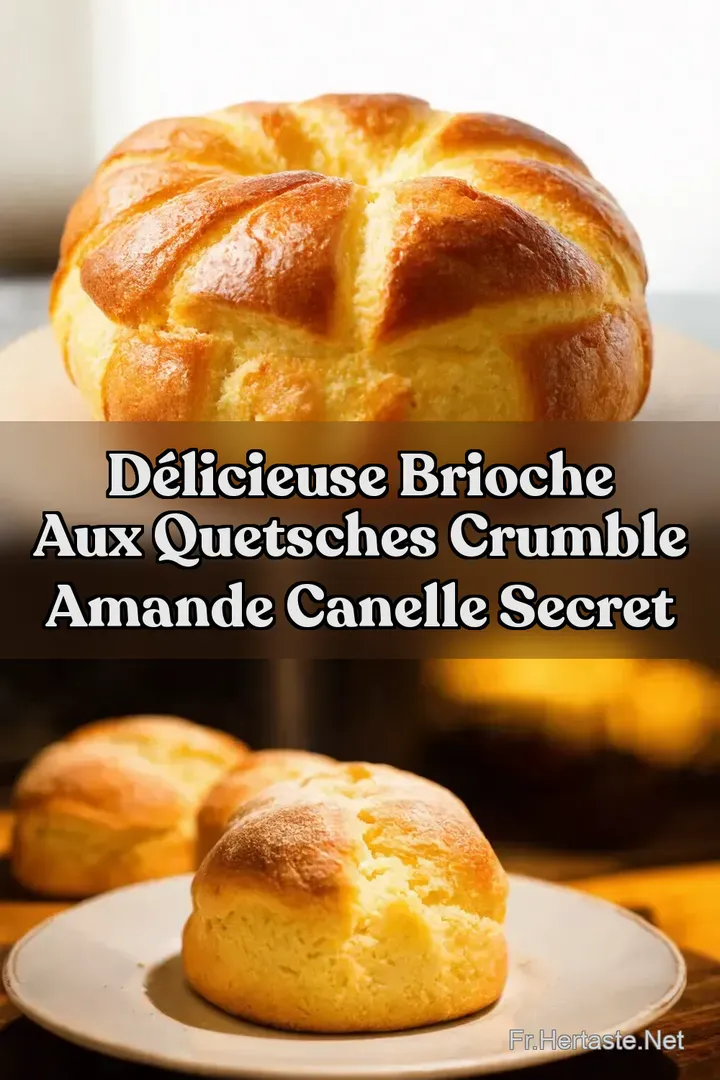 D&eacute;licieuse Brioche aux Quetsches Crumble Amande Canelle Secret