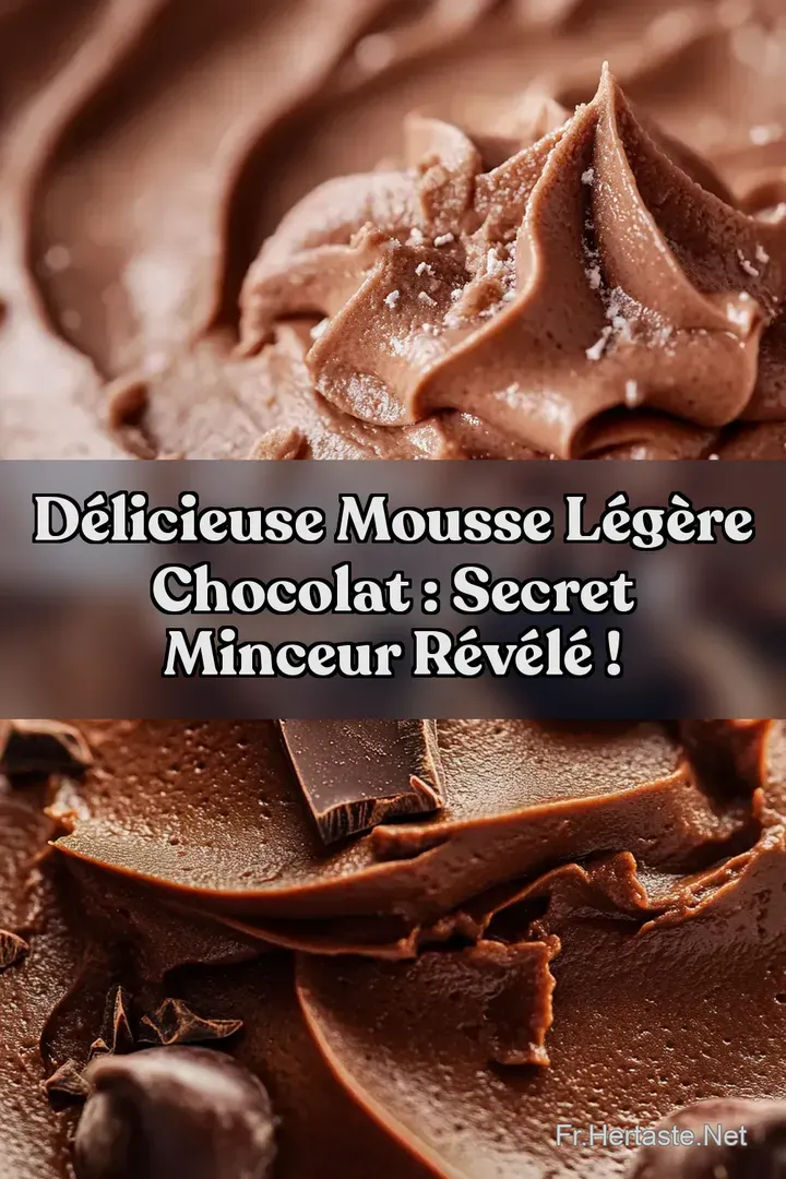 D&eacute;licieuse Mousse L&eacute;g&egrave;re Chocolat : Secret Minceur R&eacute;v&eacute;l&eacute; !