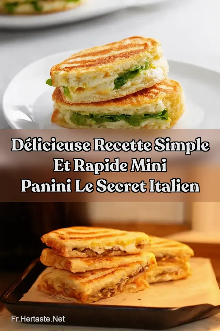 D&eacute;licieuse Recette Simple et Rapide Mini Panini Le Secret Italien