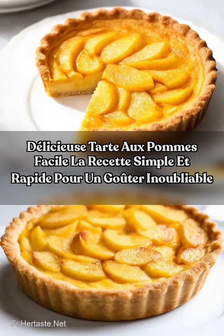 D&eacute;licieuse Tarte aux Pommes Facile La Recette Simple et Rapide pour un Go&ucirc;ter Inoubliable