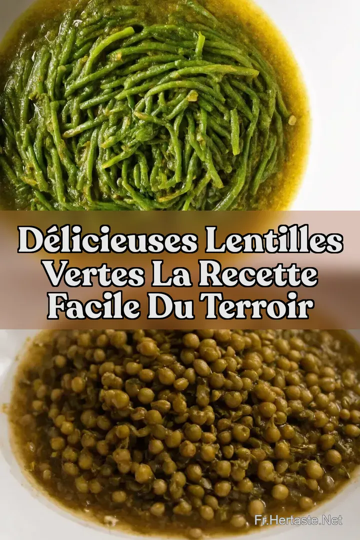 D&eacute;licieuses Lentilles Vertes La Recette Facile du Terroir