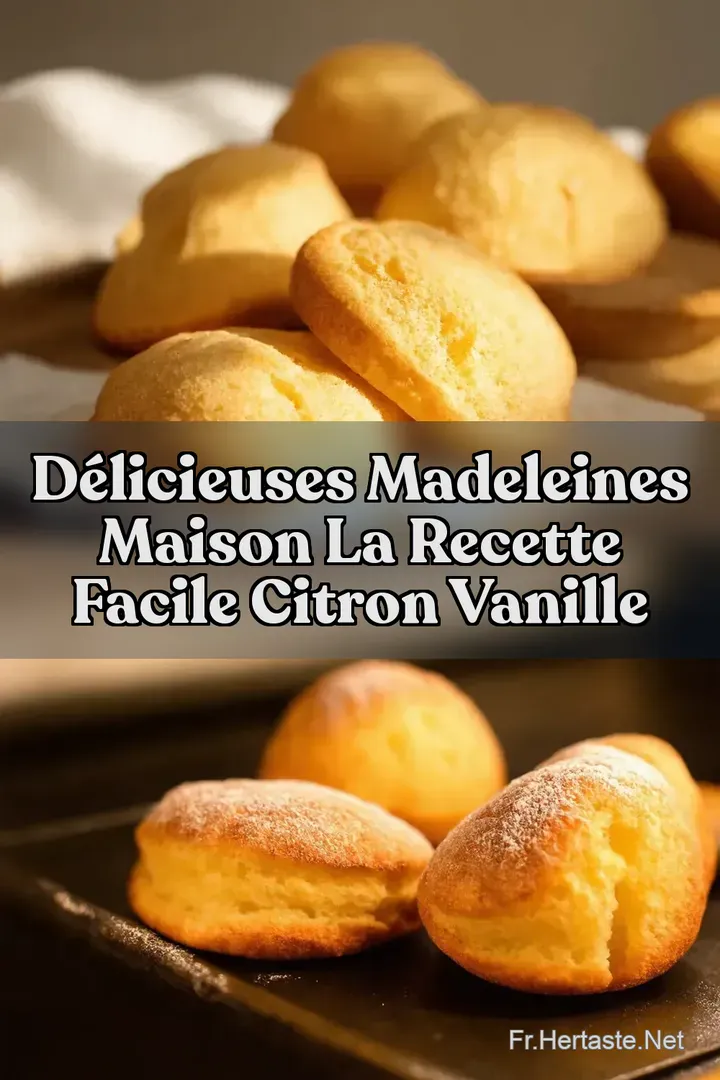 D&eacute;licieuses Madeleines Maison La Recette Facile Citron Vanille