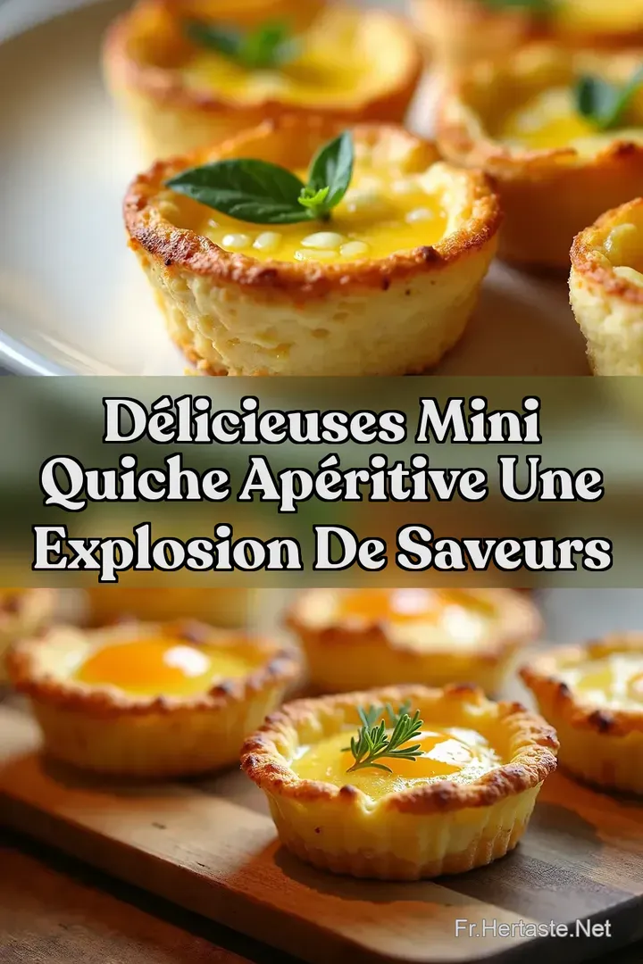 D&eacute;licieuses Mini Quiche Ap&eacute;ritive Une Explosion de Saveurs