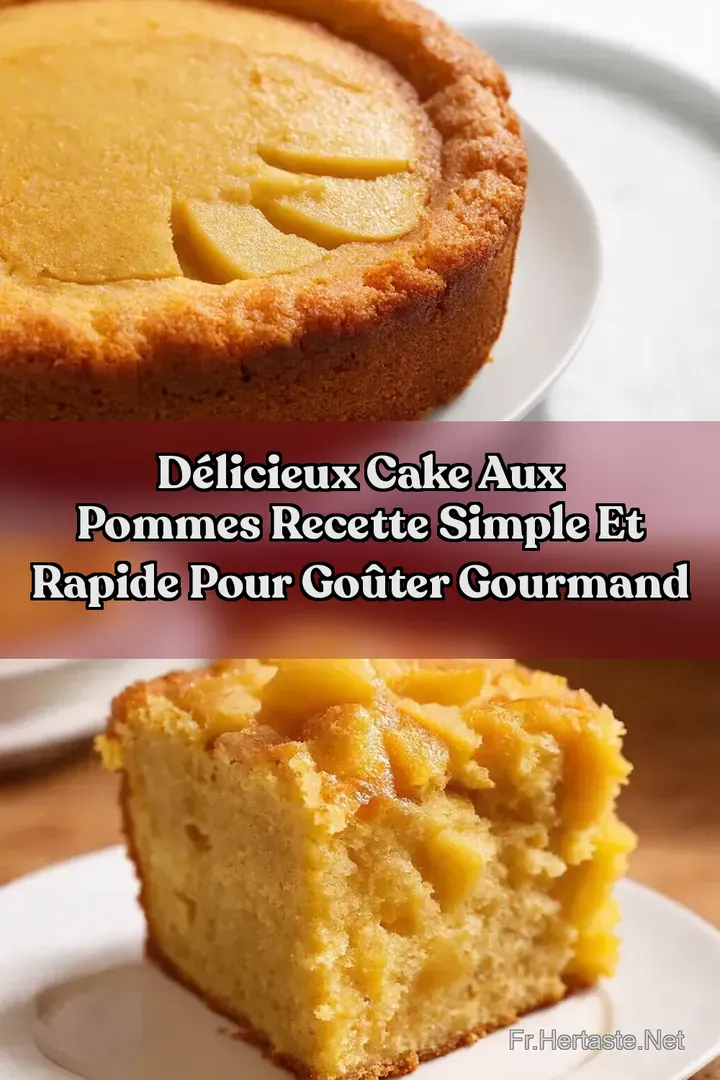 D&eacute;licieux Cake aux Pommes Recette Simple et Rapide Pour Go&ucirc;ter Gourmand