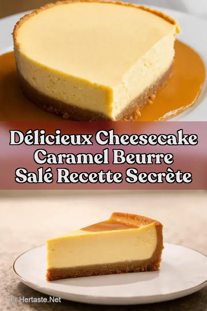 D&eacute;licieux Cheesecake Caramel Beurre Sal&eacute; Recette Secr&egrave;te