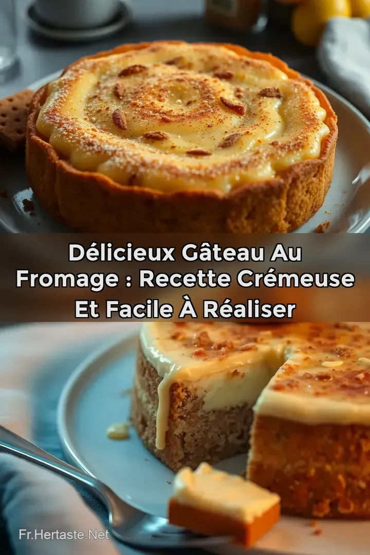 D&eacute;licieux G&acirc;teau au Fromage : Recette Cr&eacute;meuse et Facile &agrave; R&eacute;aliser