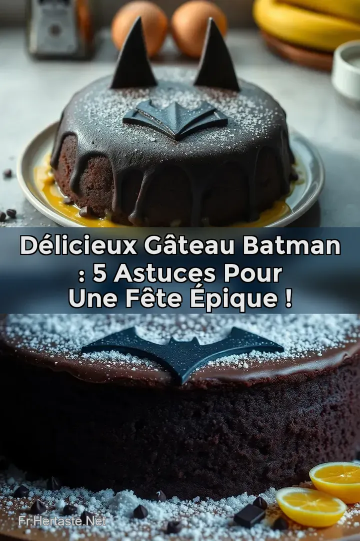 D&eacute;licieux G&acirc;teau Batman : 5 Astuces pour une F&ecirc;te &Eacute;pique !
