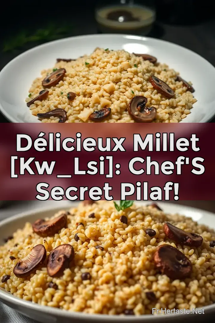 D&eacute;licieux Millet [kw_lsi]: Chef s Secret Pilaf!