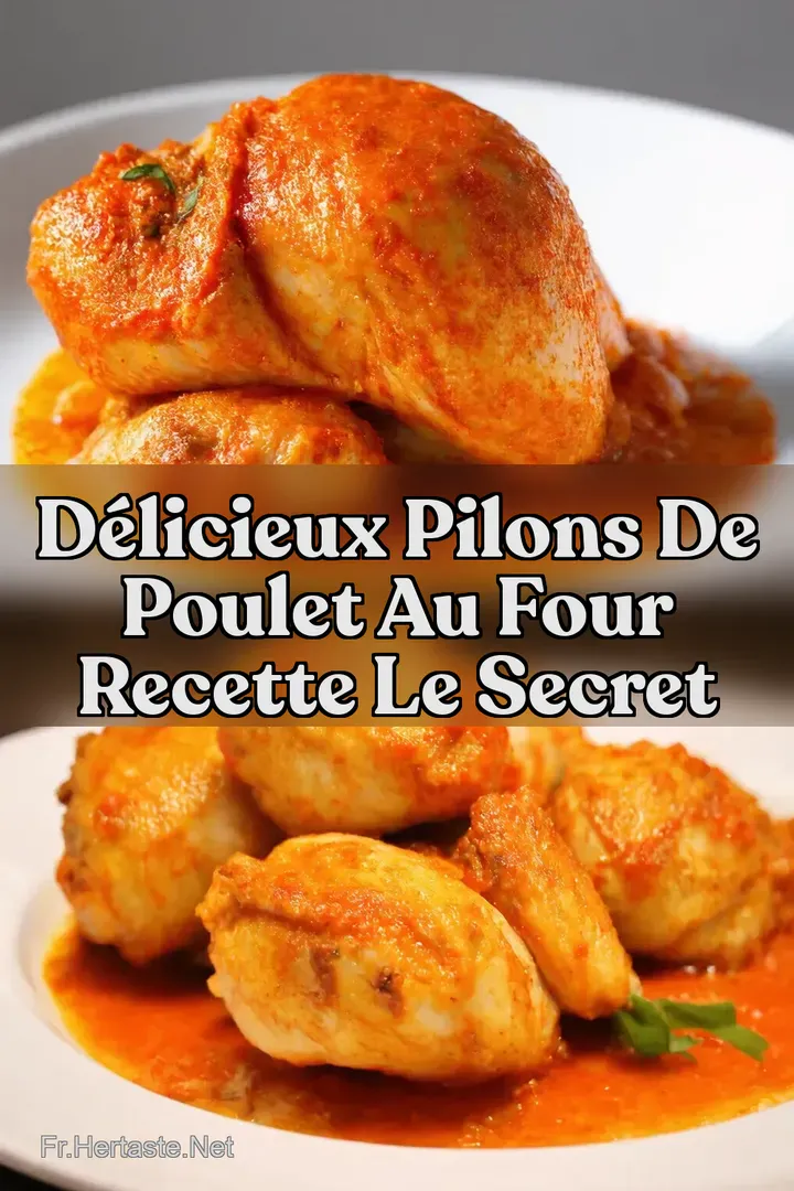 D&eacute;licieux pilons de poulet au four Recette Le secret