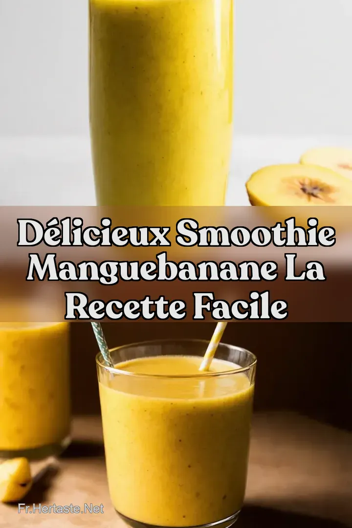 D&eacute;licieux Smoothie MangueBanane La Recette Facile