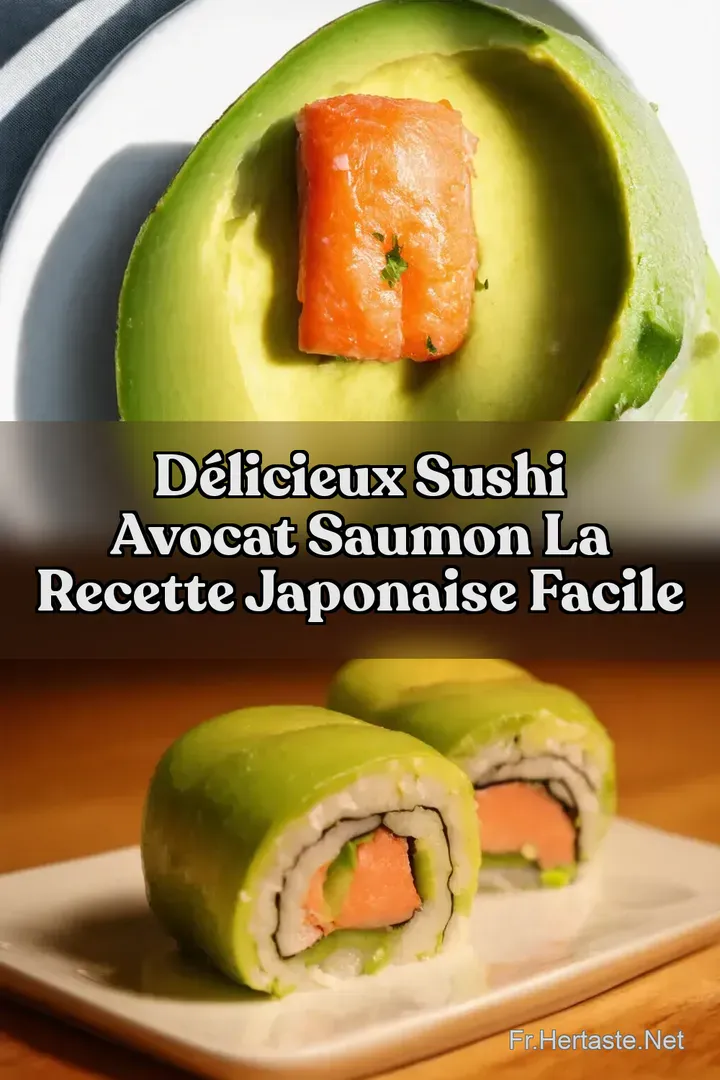 D&eacute;licieux Sushi Avocat Saumon La Recette Japonaise Facile