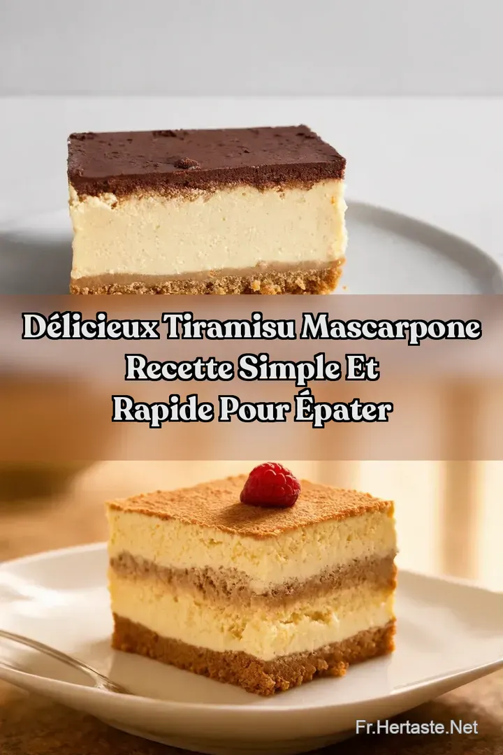 D&eacute;licieux Tiramisu Mascarpone Recette Simple et Rapide Pour &Eacute;pater