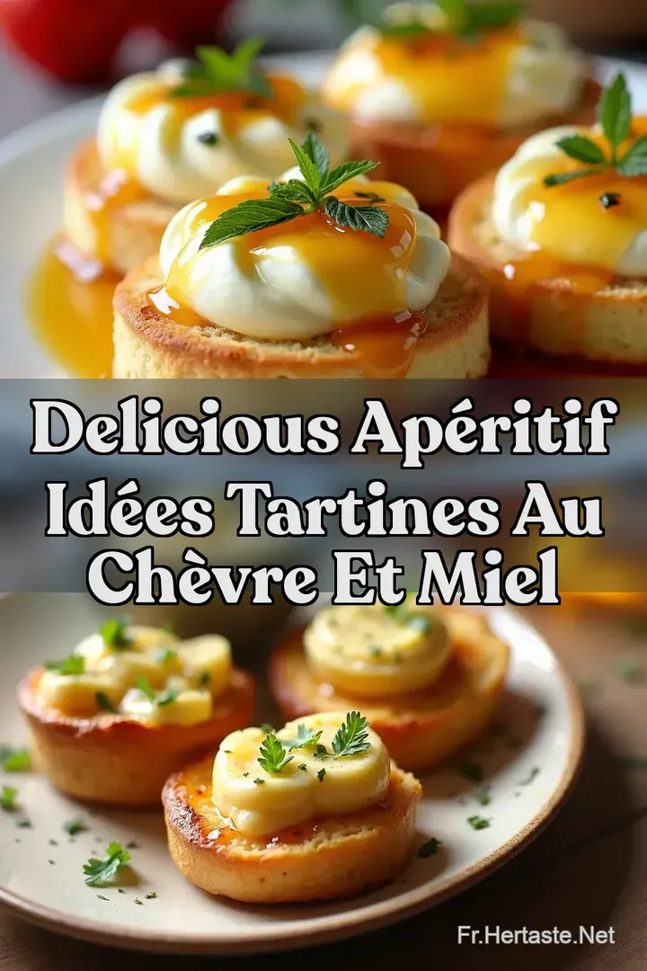 Delicious Ap&eacute;ritif Id&eacute;es Tartines au Ch&egrave;vre et Miel