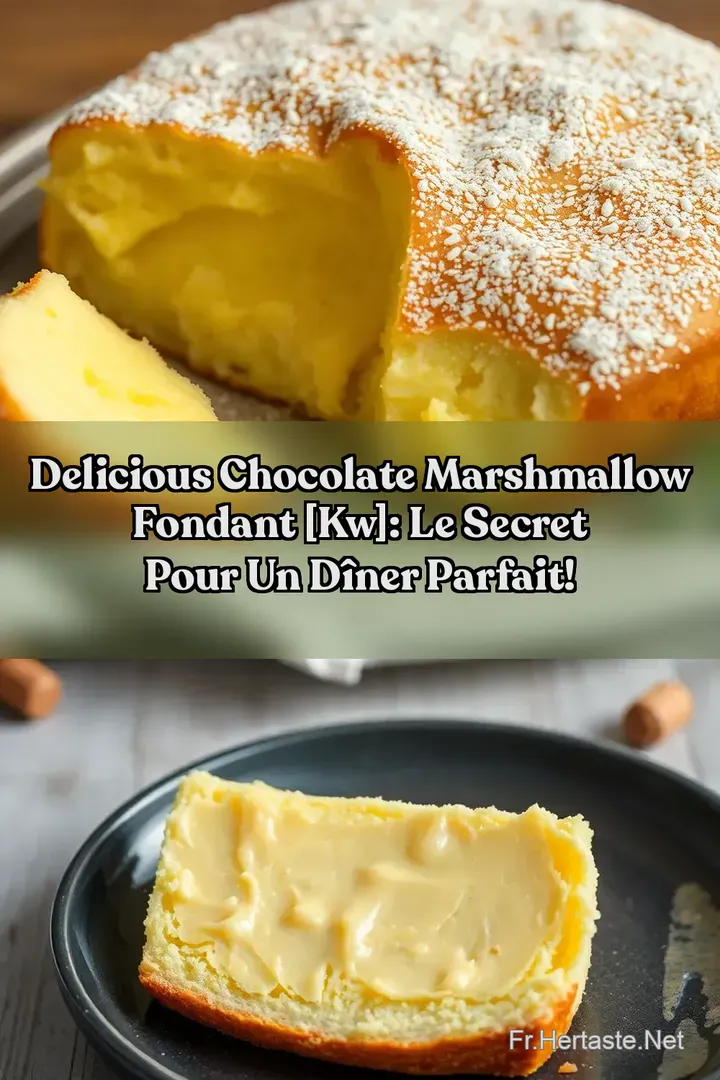 Delicious Chocolate Marshmallow Fondant [kw]: Le Secret pour Un D&icirc;ner Parfait!