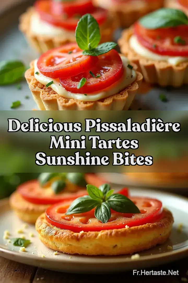 Delicious Pissaladi&egrave;re Mini Tartes Sunshine Bites