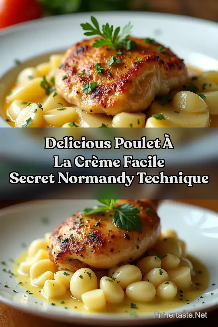 Delicious Poulet &agrave; la cr&egrave;me facile Secret Normandy Technique
