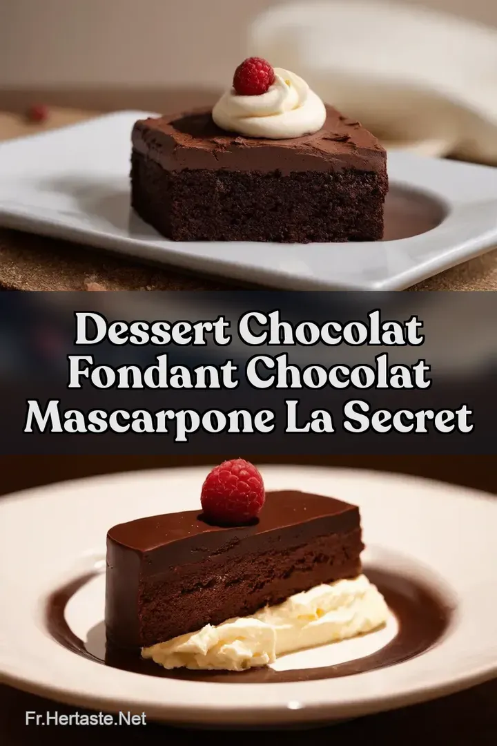 Dessert Chocolat FONDANT CHOCOLAT MASCARPONE LA Secret