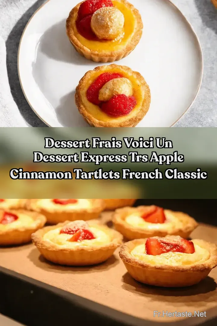 Dessert Frais Voici un dessert express trs Apple Cinnamon Tartlets French Classic