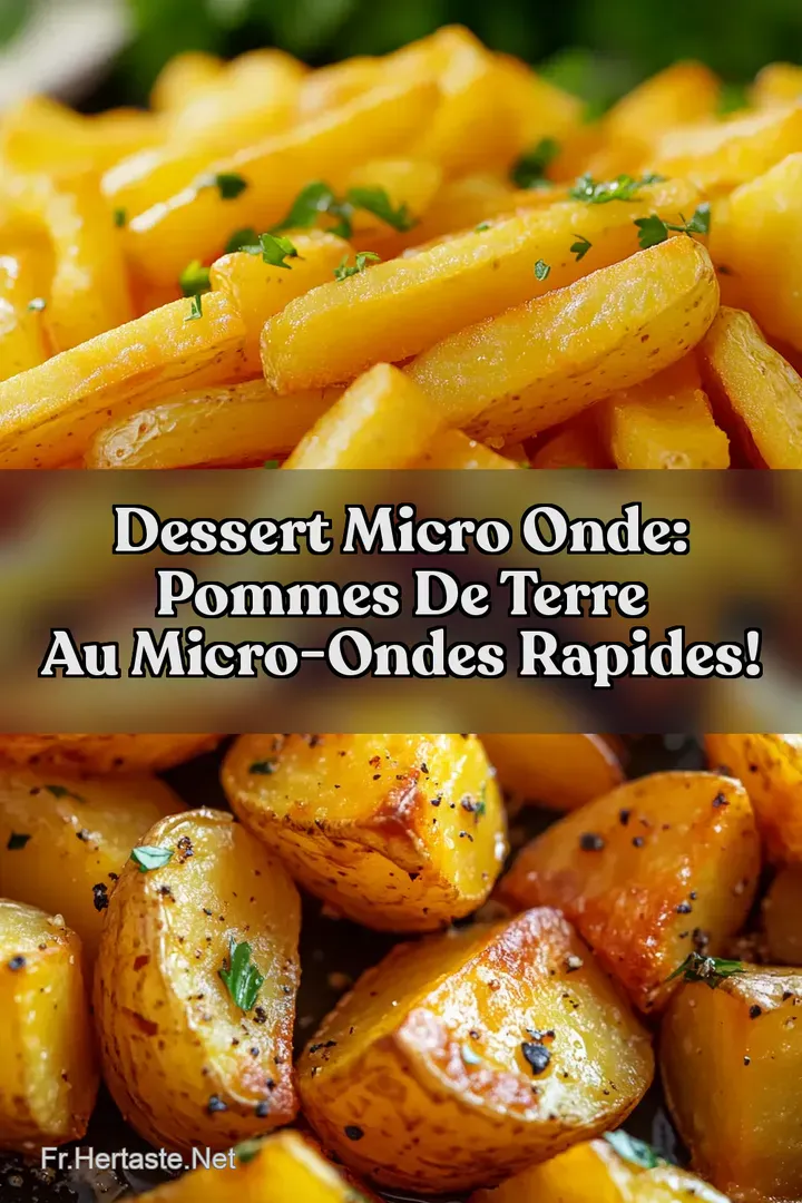 Dessert micro onde: Pommes de Terre au Micro-Ondes rapides!
