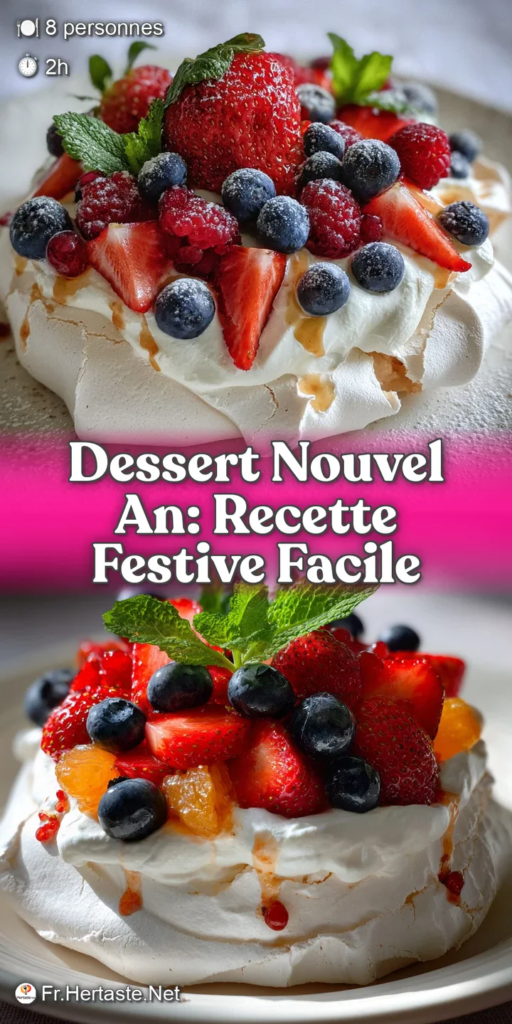 Close-up: crisp meringue fragment with fluffy skyr cream. Glistening fresh berries add a burst of color and texture to des...