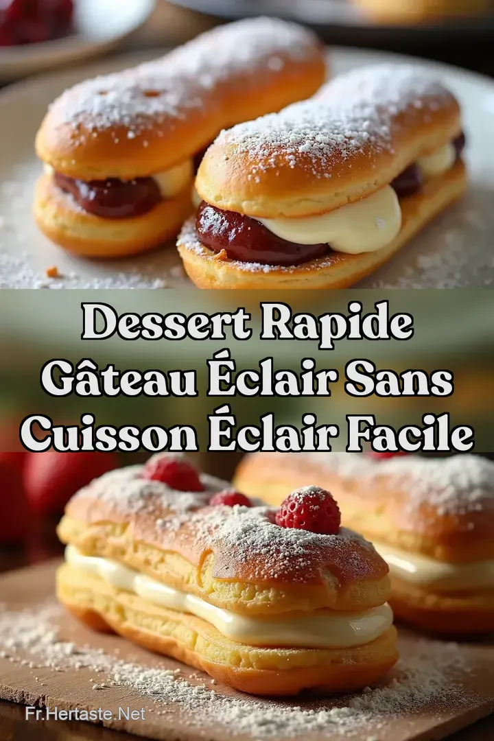 Dessert Rapide G&acirc;teau &Eacute;clair Sans Cuisson &Eacute;clair Facile