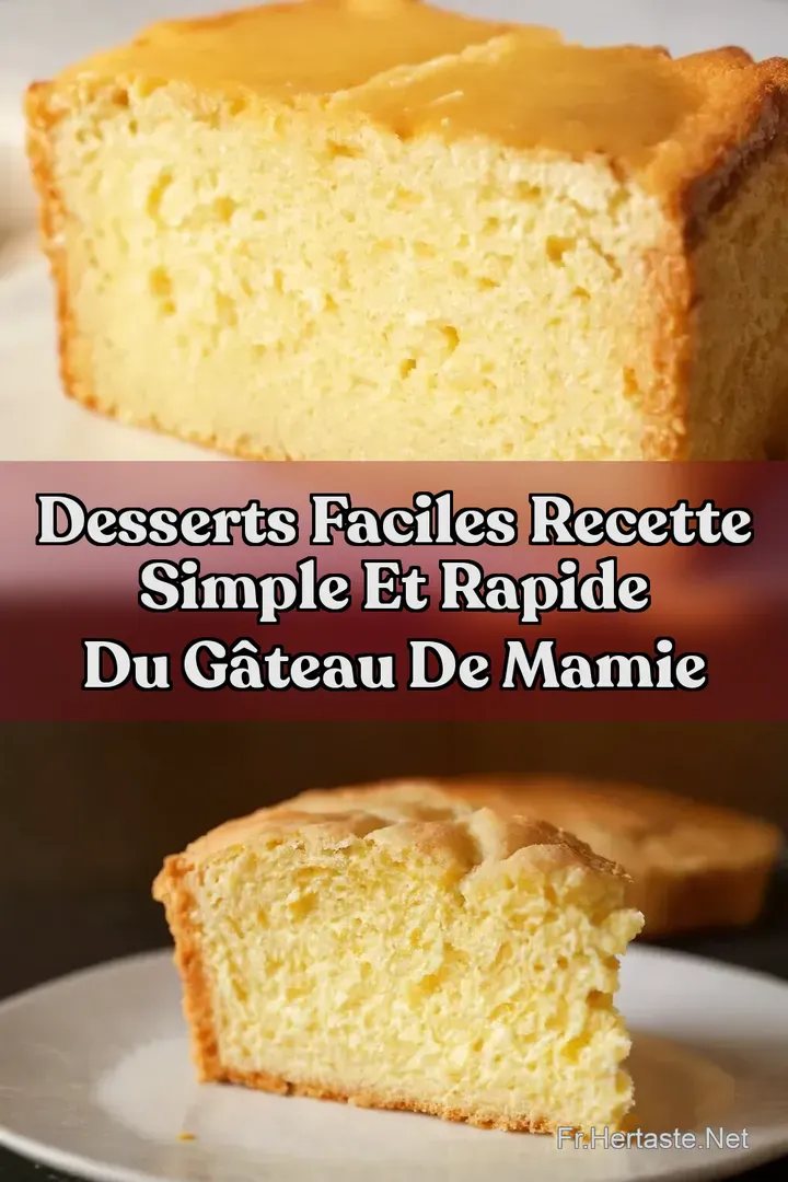 Desserts Faciles Recette Simple et Rapide du G&acirc;teau de Mamie