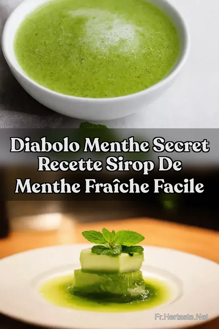 Diabolo Menthe Secret Recette Sirop de Menthe Fra&icirc;che Facile