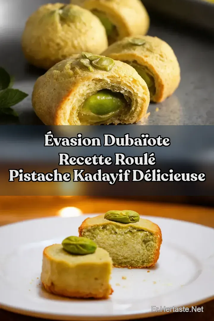 &Eacute;vasion Duba&iuml;ote Recette Roul&eacute; Pistache Kadayif D&eacute;licieuse