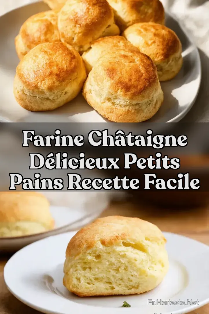 Farine Ch&acirc;taigne D&eacute;licieux Petits Pains Recette Facile