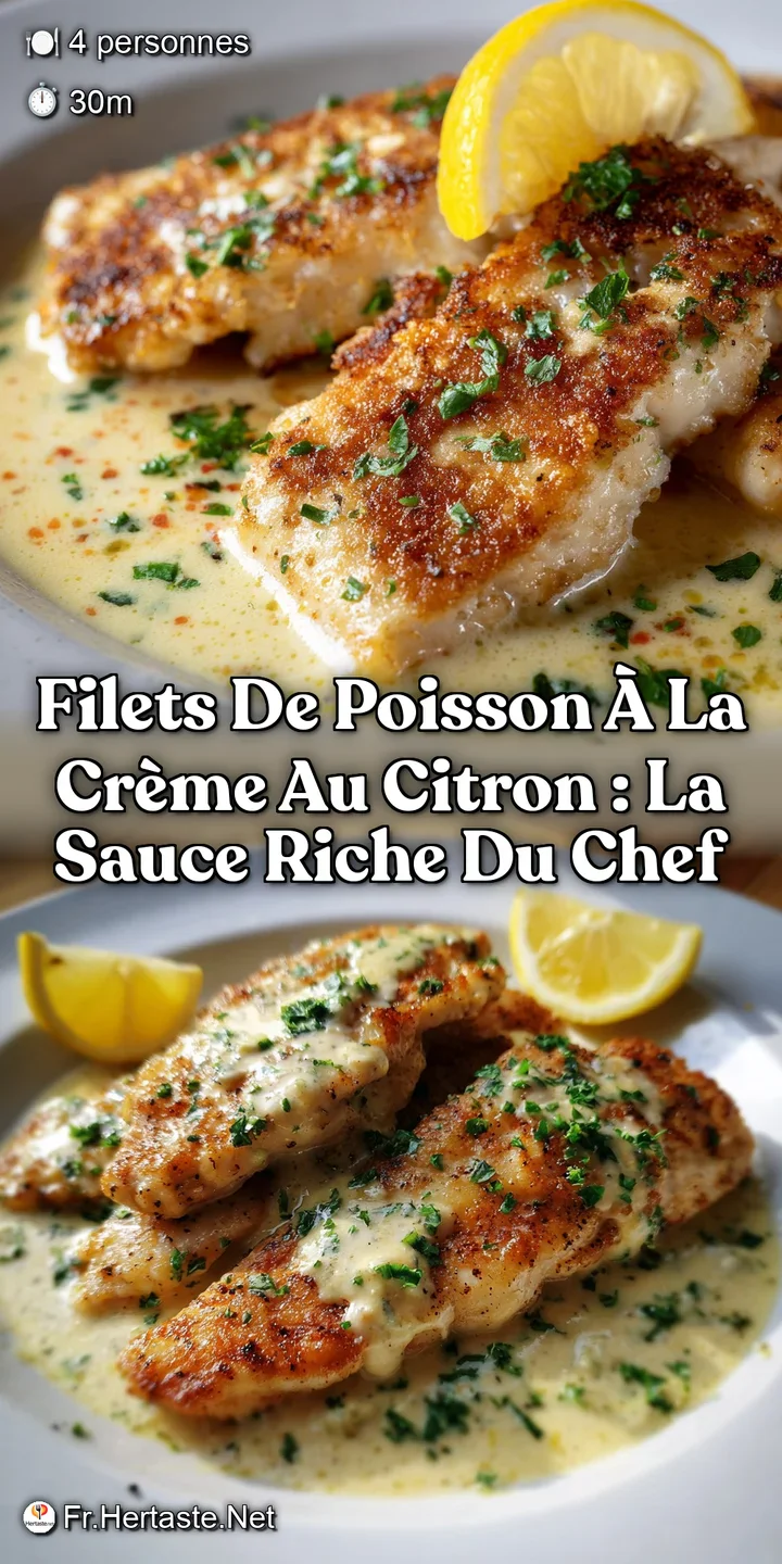 Filets de Poisson &agrave; la Cr&egrave;me au Citron : La Sauce Riche du Chef
