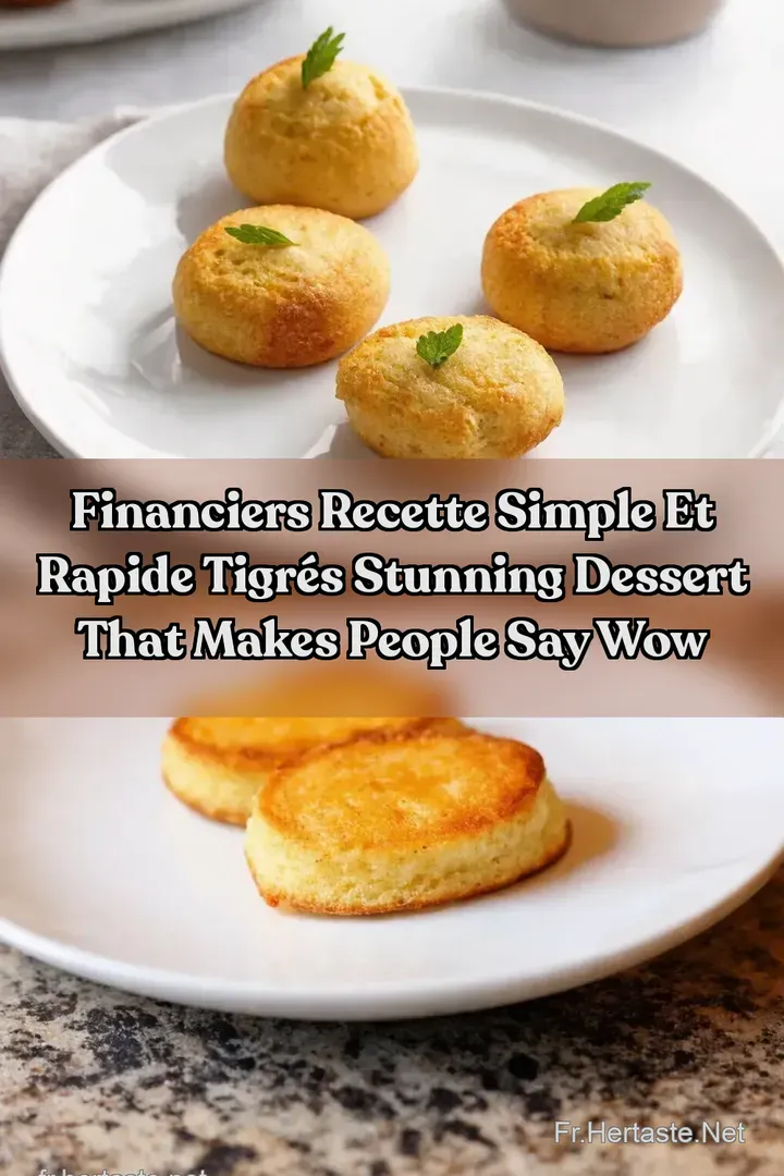 Financiers Recette Simple et Rapide Tigr&eacute;s Stunning Dessert That Makes People Say WOW