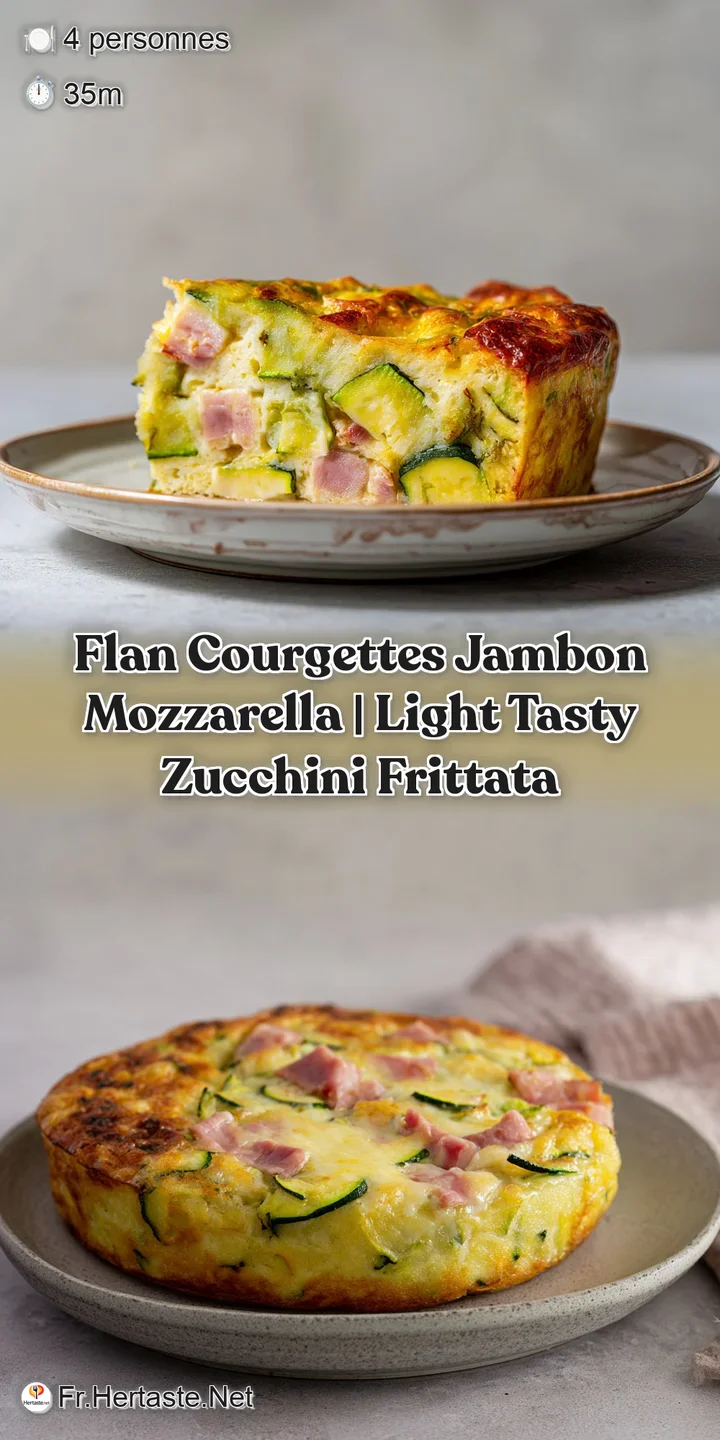 Gros plan sur la texture fondante et dor&eacute;e, r&eacute;v&eacute;lant des morceaux de courgettes tendres et du jambon rose app&eacute;tissant.