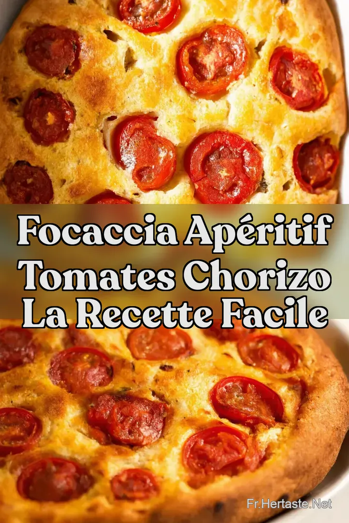 Focaccia Ap&eacute;ritif Tomates Chorizo La Recette Facile