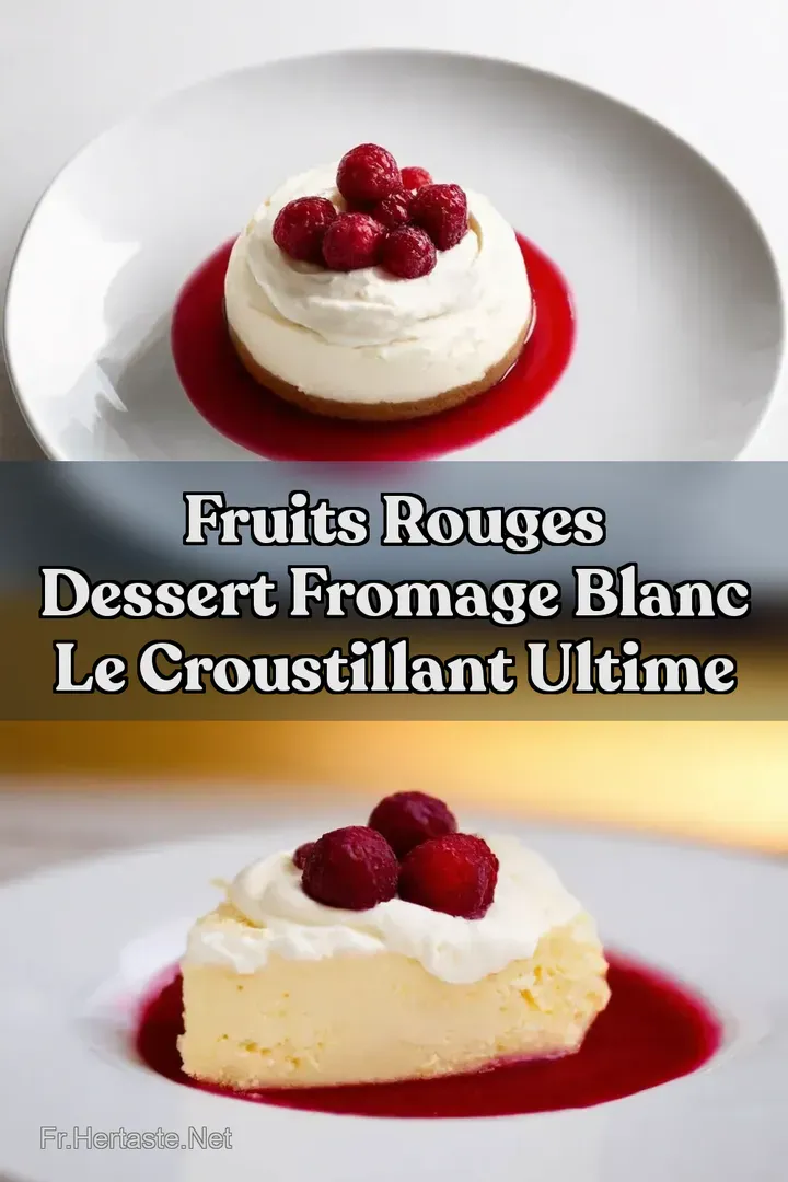 Fruits Rouges Dessert Fromage Blanc Le Croustillant Ultime