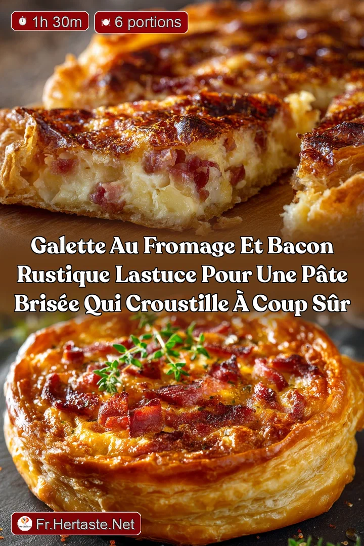 Galette au fromage et bacon rustique lastuce pour une p&acirc;te bris&eacute;e qui croustille &agrave; coup s&ucirc;r