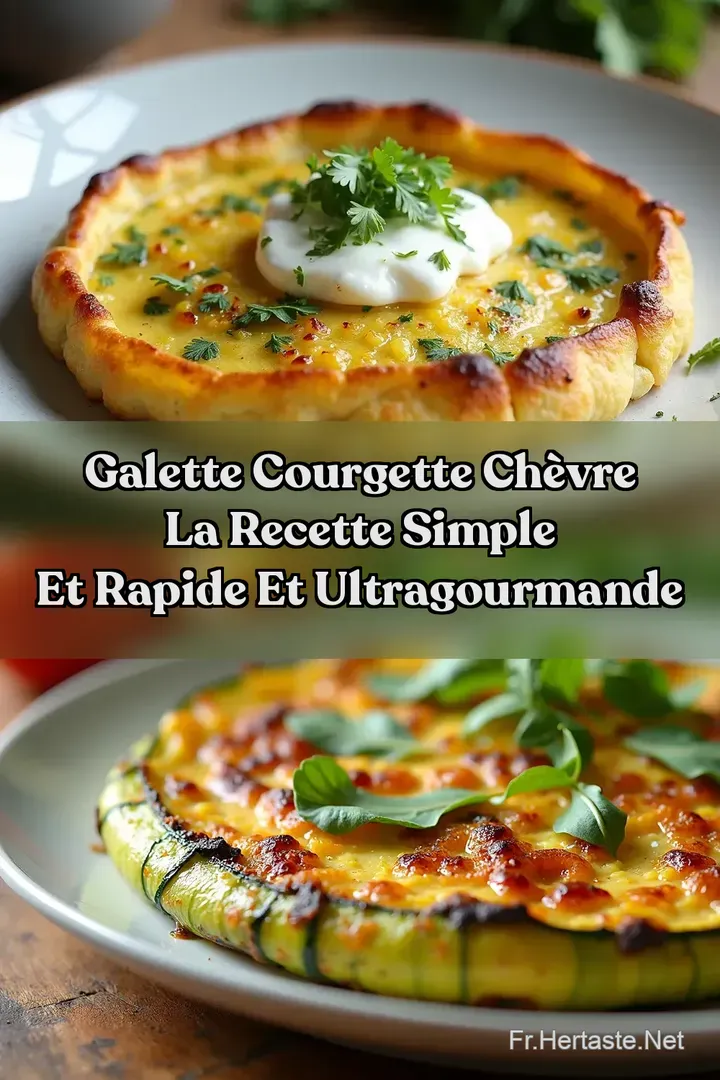 Galette Courgette Ch&egrave;vre La Recette Simple et Rapide et UltraGourmande